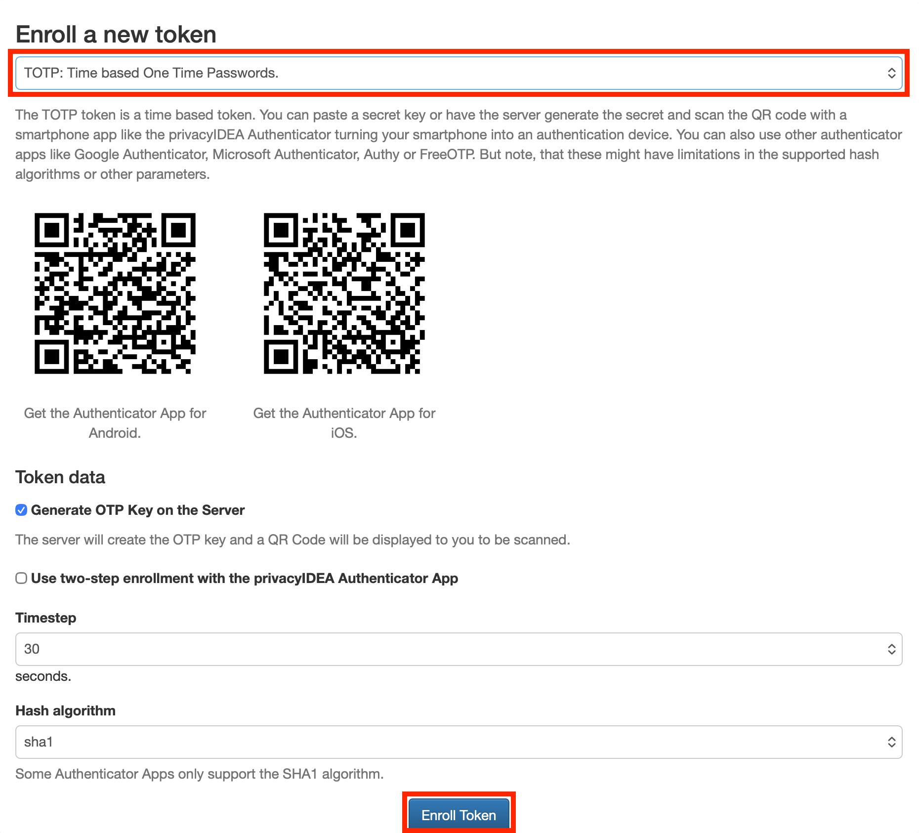 Token-selector
