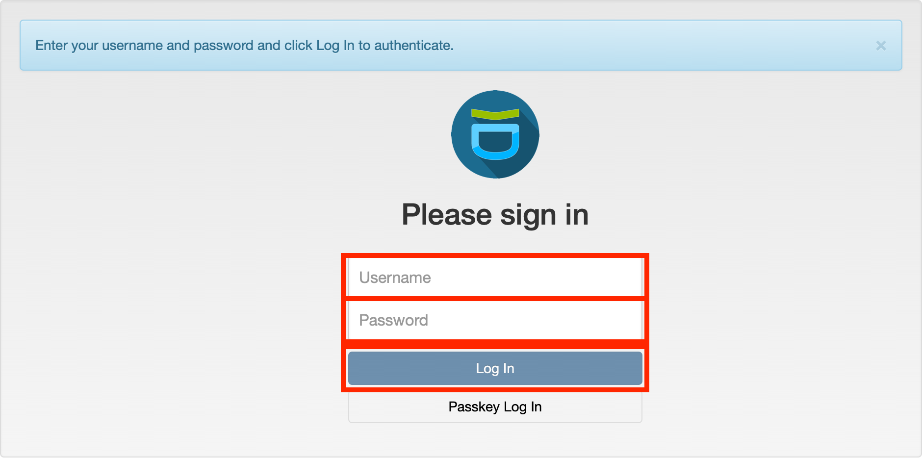 Login-interface
